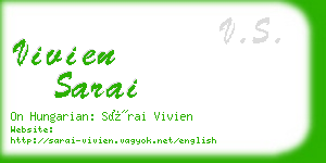 vivien sarai business card